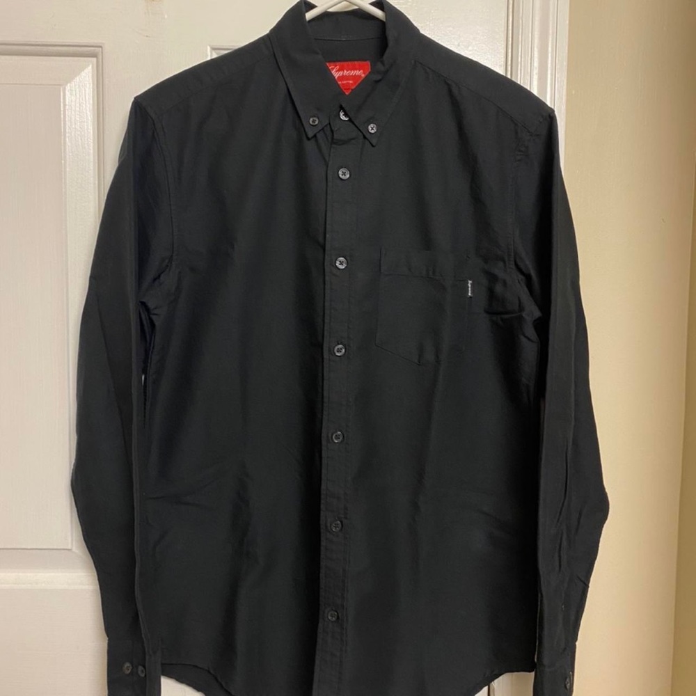 Supreme Oxford Button-down Shirt black S